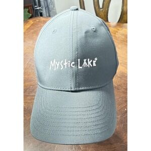 Mystic Lake Hat Cap Strap Back Gray Nike Legacy91 Dri Fit Golf Mens Baseball